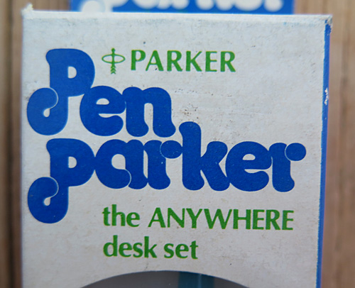 PEN PARKER INSTANTLY PLANTABLE DESK PENS WITH (FORMERLY) SELF ADHESIVE PAD UNDER THE INCLUDED SOCKETS